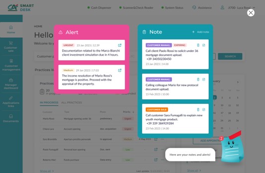 Sticky virtual assistant